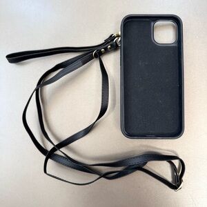 Black Phone Case with Strap